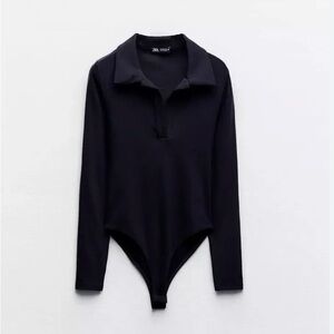 Zara Polo Collar Interlock Bodysuit